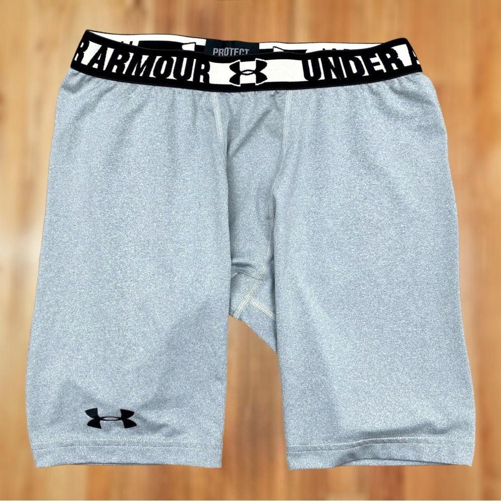 UNDER ARMOUR Men's Gray 7" Compression Shorts XL XLarge  1232684